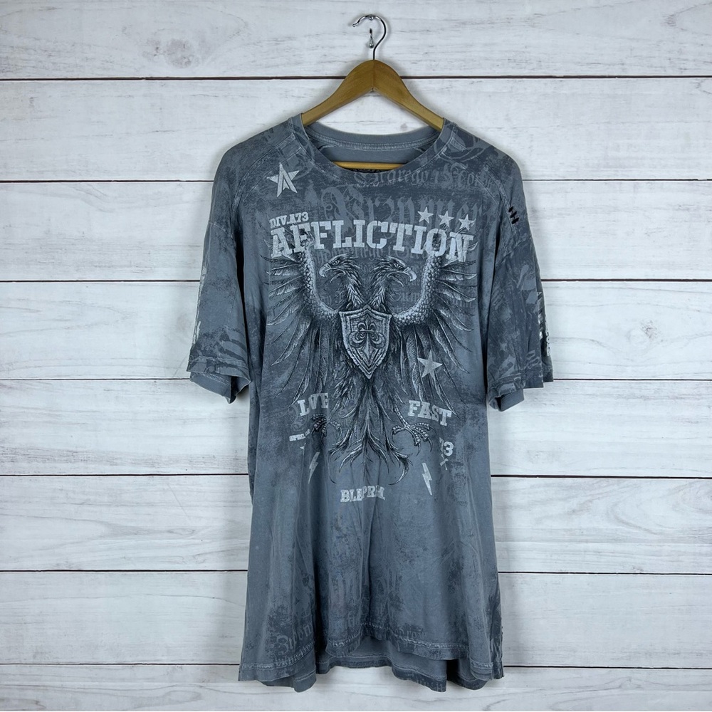 Affliction Birds T-Shirt 3XL